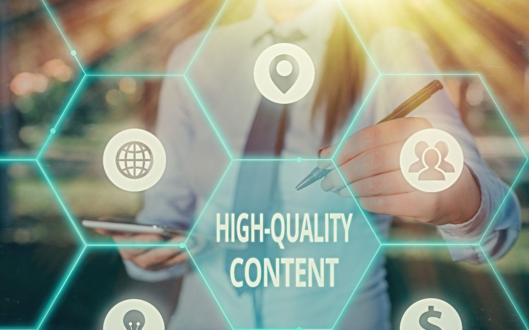 Graphic Depicting High-Quality Content for SEO